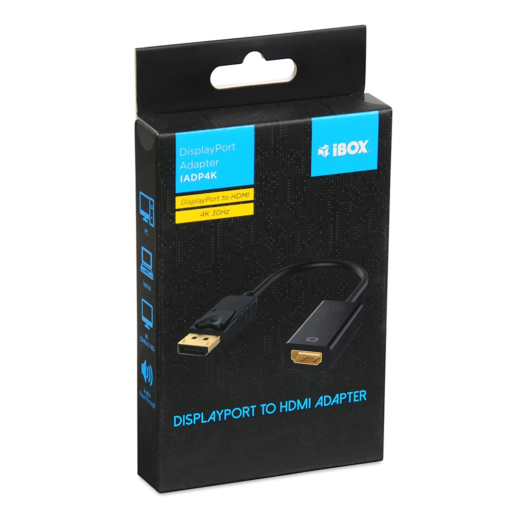Adapter IBOX ADAPTER IADP4K (Displayport na HDMI, 4K)-3