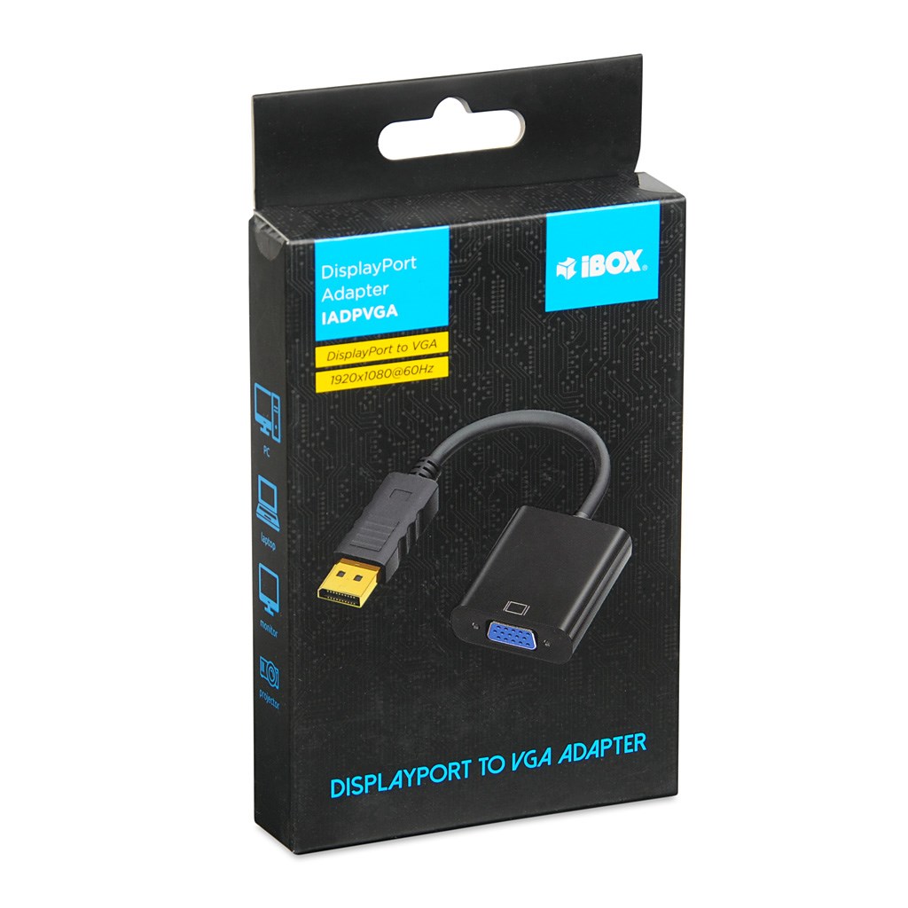 Adapter za kabel iBOX IADPVGA (Display Port na VGA adapter)-3
