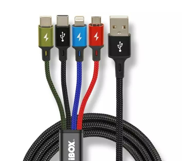 Univerzalni 4 u 1 kabel za punjenje I-BOX USB IKUM4W1-0
