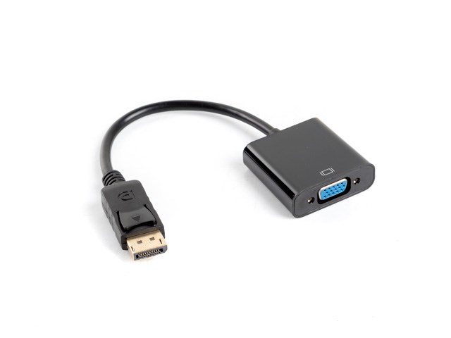 Video kabel adapter Lanberg AD-0002-BK 0.2 m VGA (D-Sub) DisplayPort crni-0