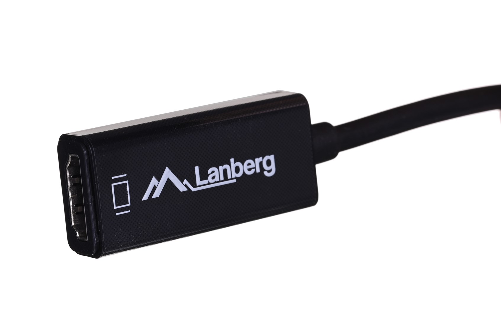 Video kabel adapter Lanberg AD-0005-BK 0.2 m Mini DisplayPort HDMI Type A (Standard) crni-2