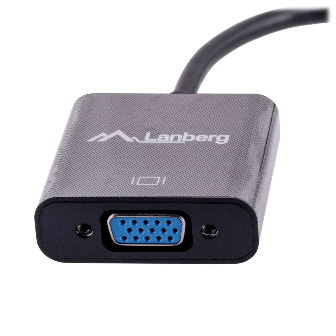 Video kabel adapter Lanberg AD-0006-BK 0.2 m VGA (D-Sub) Mini DisplayPort crni-1
