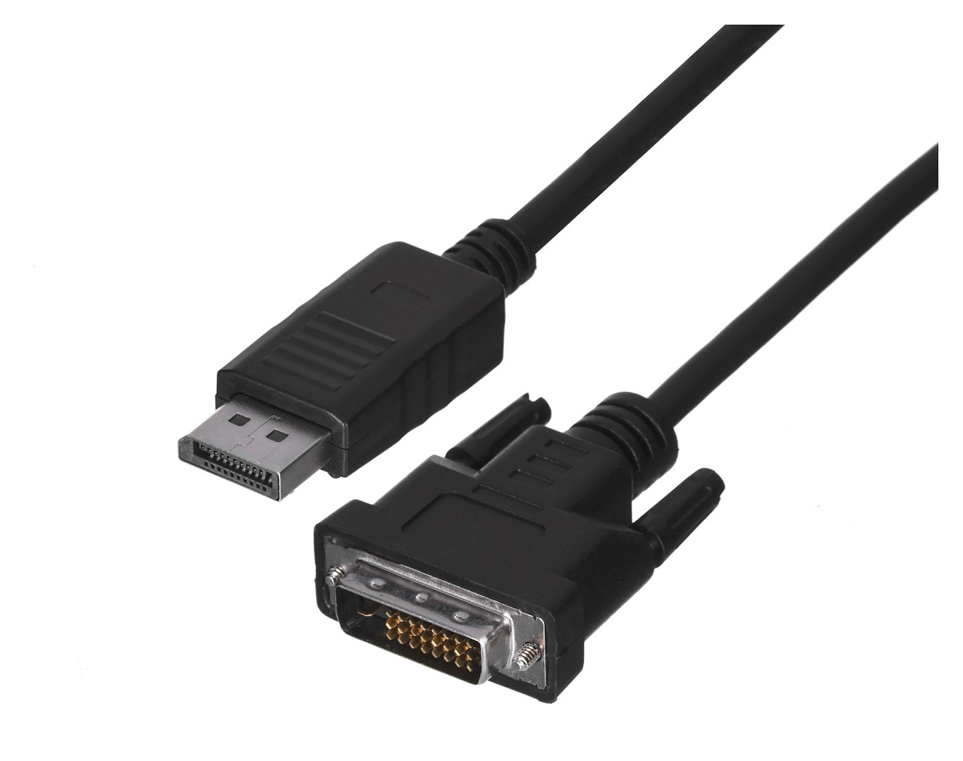 Video kabel adapter Lanberg CA-DPDV-10CU-0010-BK 1 m DisplayPort DVI-D crni