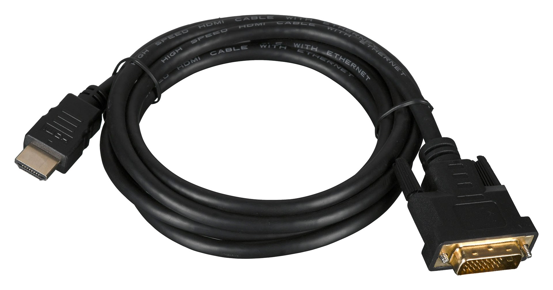 Adapter kabela video Lanberg CA-HDDV-20CU-0018-BK 1.8 m HDMI Type A (Standard) DVI-D crni-4