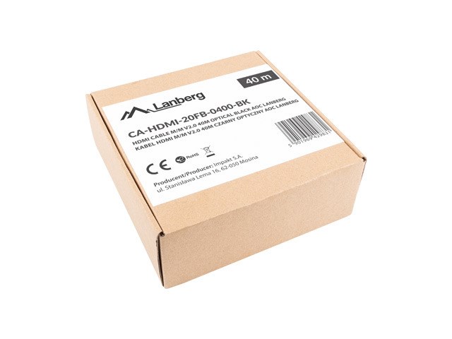 Optički kabel HDMI Lanberg CA-HDMI-20FB-0400-BK (40 m, v2.0, 4K, AOC)-4