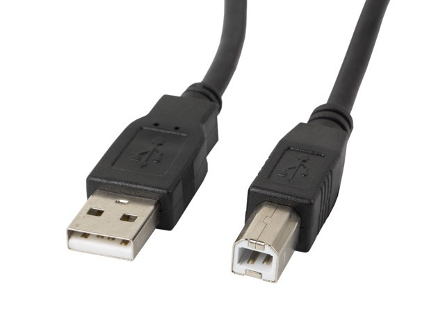 Kabel USB Lanberg CA-USBA-10CC-0050-BK 5 m USB 2.0 USB B crni-1