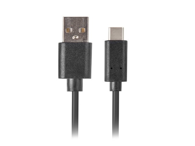 Kabel USB Lanberg CA-USBO-20CU-0010-BK 1 m USB 2.0 USB A USB C crni-1