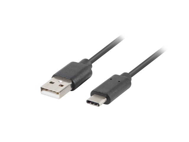 Kabel USB Lanberg CA-USBO-20CU-0010-BK 1 m USB 2.0 USB A USB C crni-0