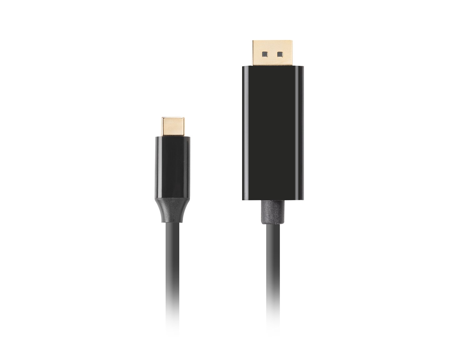 Video kabel adapter Lanberg CA-CMDP-10CU-0010-BK 1 m USB Type-C DisplayPort crni-1
