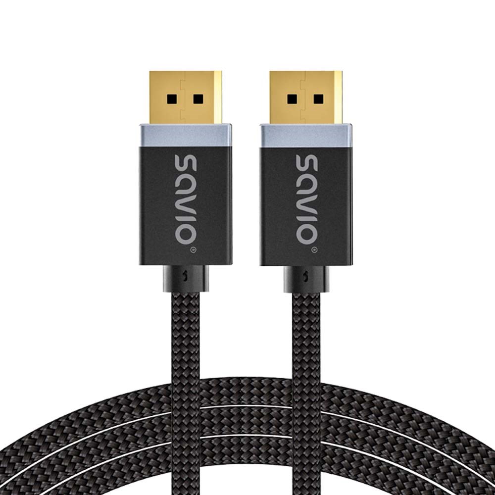 DisplayPort kabel SAVIO (M - M, V1.4, 3 m, CL-176)-0