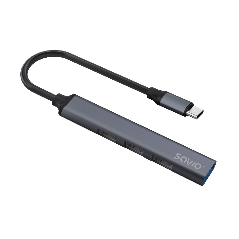 SAVIO AK-71 USB-C hub - 3 x USB-A 2.0, 1 x USB-A 3.0, 4-in-1, 5 Gbps-2