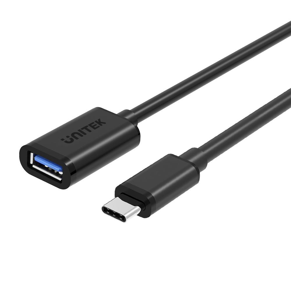 UNITEK Y-C476BK USB cable 0.2 m USB 3.2 Gen 1 (3.1 Gen 1) USB C USB A Black-0