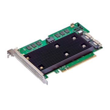 Broadcom MegaRAID 9670W-16i 16-Port Int., 24Gb/s SAS/SATA/PCIe (NVMe), x16, PCIe 4.0 , 8GB-0
