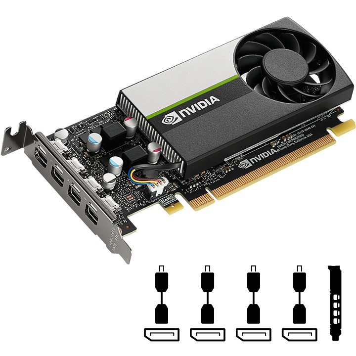 Grafička kartica PNY VCNT1000-SB (NVIDIA T1000, 4 GB, GDDR6, 4x MINI DISPLAYPORT, PCI EXPRESS 3.0 LP - ATX BRACKET) SMALL BOX-7