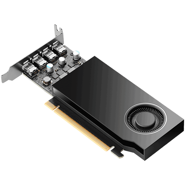 PNY NVIDIA A400 4GB LowProfile PCI-Express 3.0 x16, LP4 GB GDDR6 64-bit 3x Mini DP 1.4 Installguide, Supportguide 4x mDP to DP adapter, 1x LP bracket-1