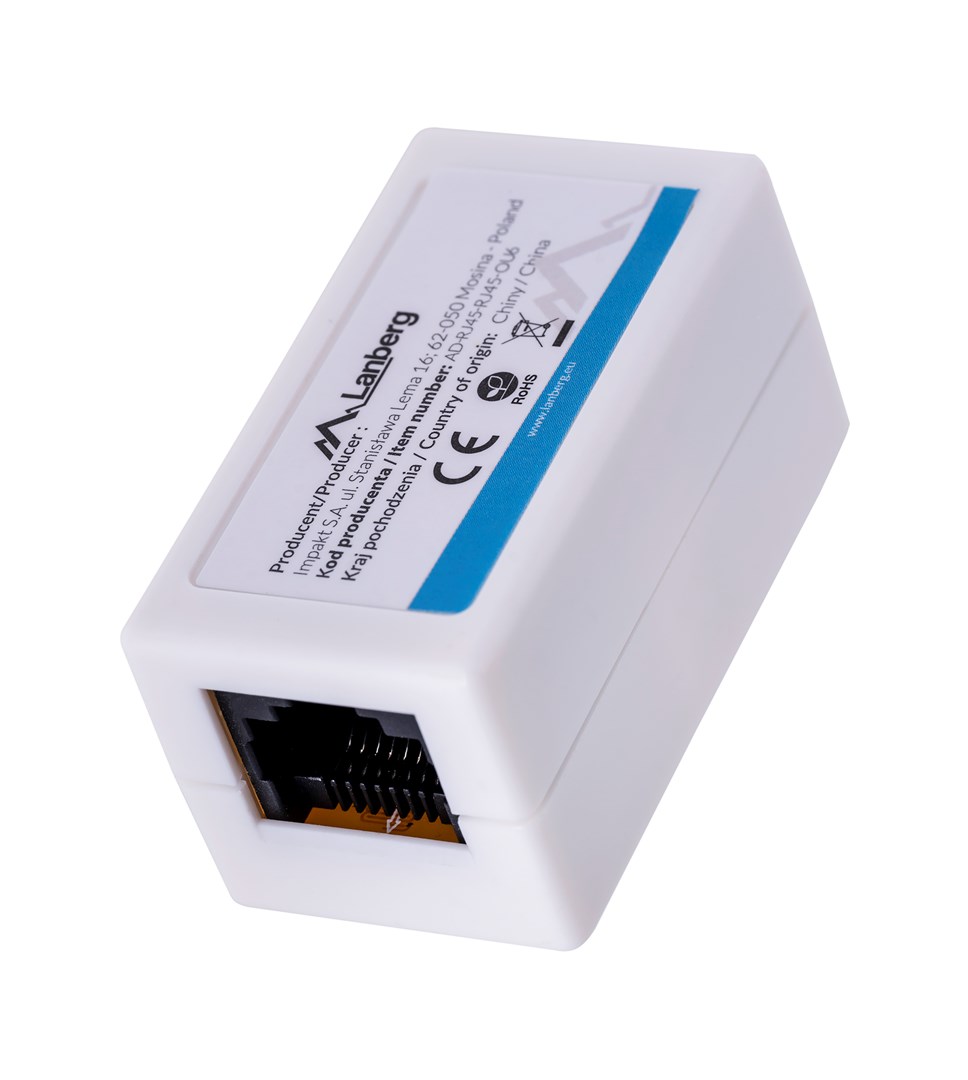 Splitter mrežni Lanberg AD-RJ45-RJ45-OU6 bijeli-0