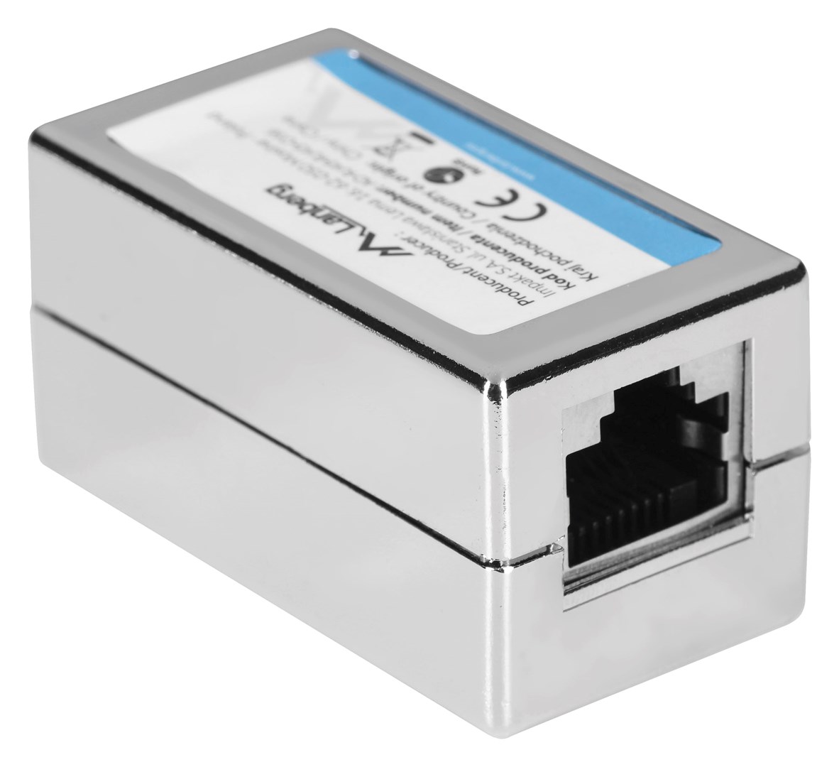 Spolni mjenjač kabela Lanberg AD-RJ45-RJ45-OS6 RJ-45 srebrni-3