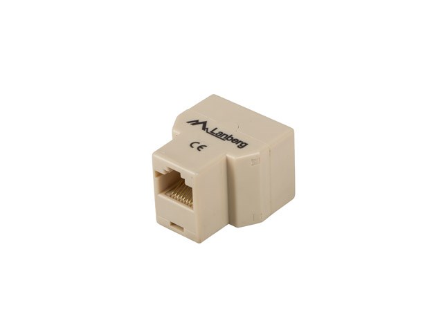 Splitter mrežni Lanberg AD-RJ45-2RJ45-OU bež-0