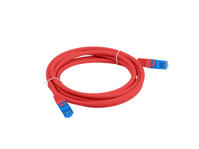 Mrežni kabel LANBERG (S/FTP, CAT.6A 0.5 m, LSZH) crvena-0