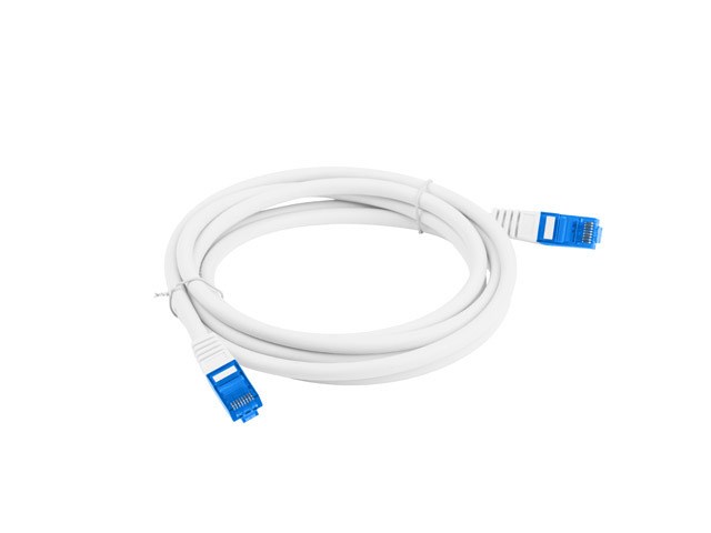 Patch kabel LANBERG PATCHCORD (S/FTP, cat.6A, 1 m sivi, LSZH)-1
