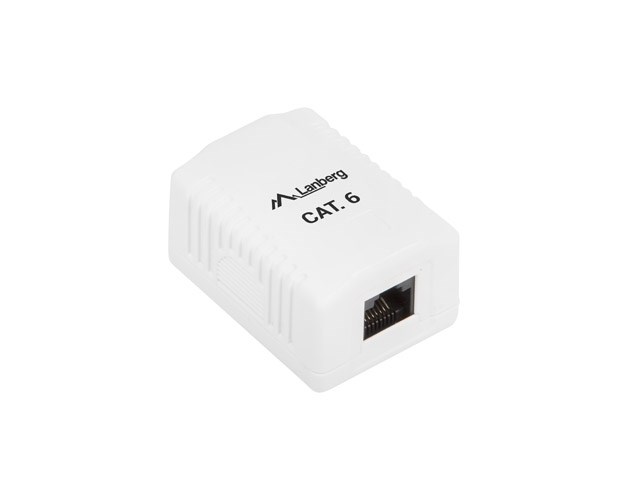 Utičnica za montažu na površinu LANBERG (CAT.6 1XRJ45) bijela-2
