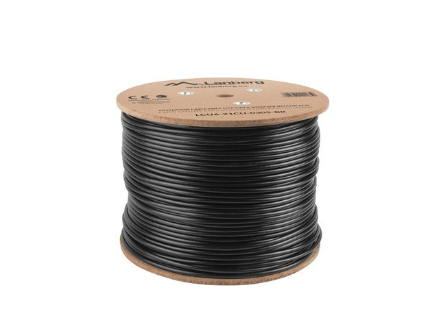 Kabel LAN Lanberg LCU6-21CU-0305-BK crni 305 m Cat6 U/UTP (UTP)-1