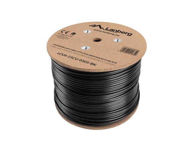 Kabel LAN Lanberg LCU6-21CU-0305-BK crni 305 m Cat6 U/UTP (UTP)-3