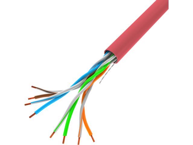 Kabel LANBERG UTP CAT.5E 305M WIRE CCA crveni-0