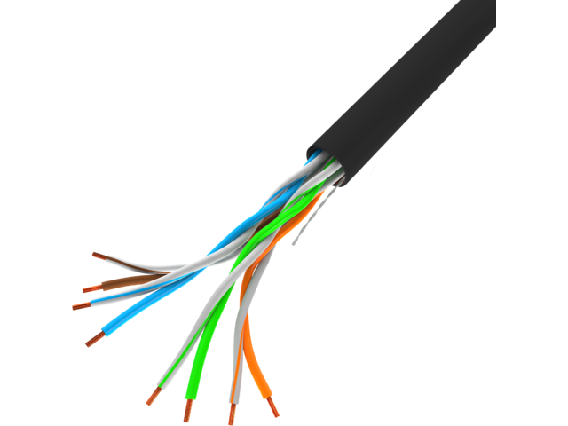 UTP kabel LANBERG (u/utp, 305m, cca, 100 mhz, crni)-1