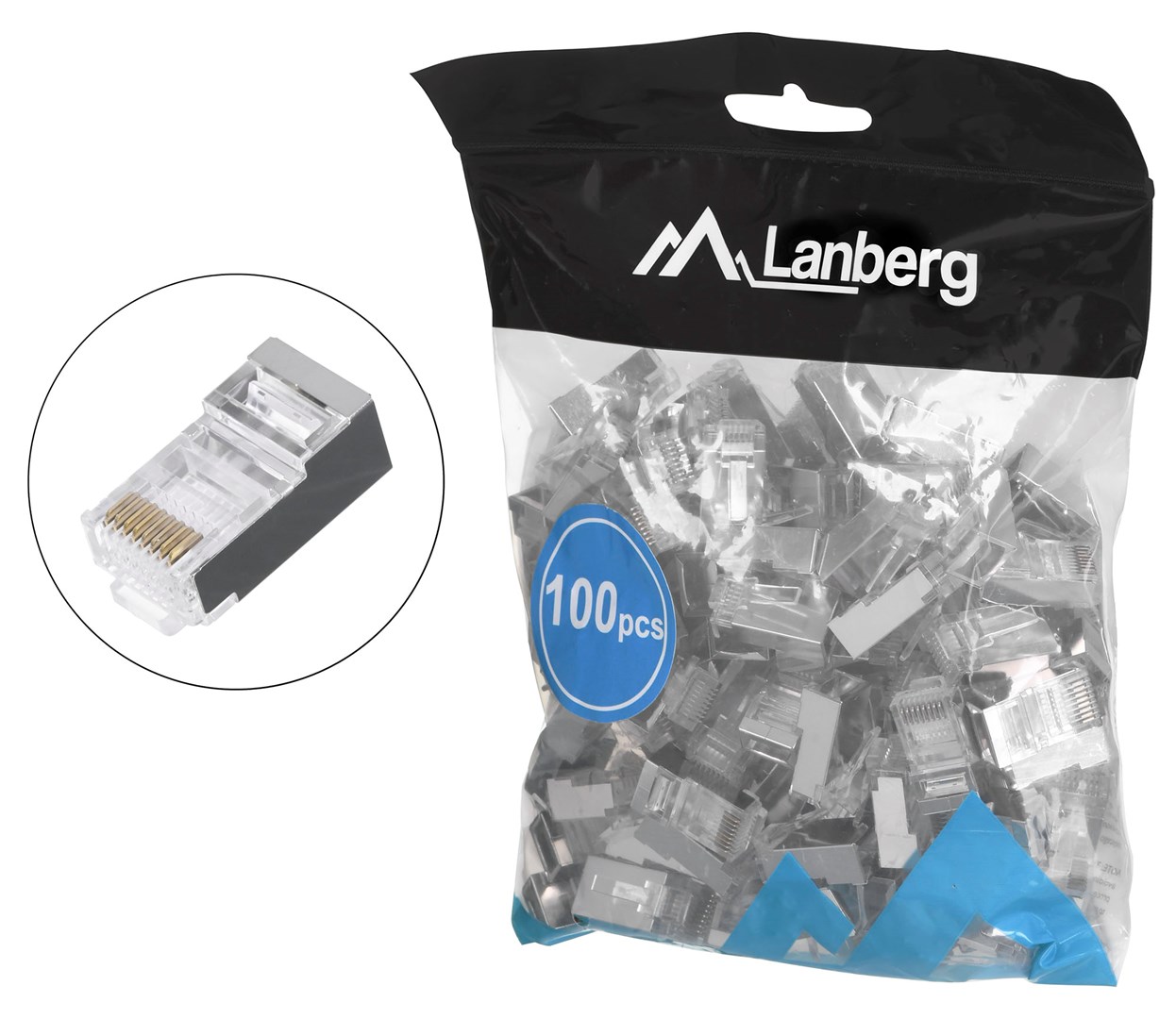 Spojnica za žicu Lanberg PLS-5000EZ RJ-45 siva-3