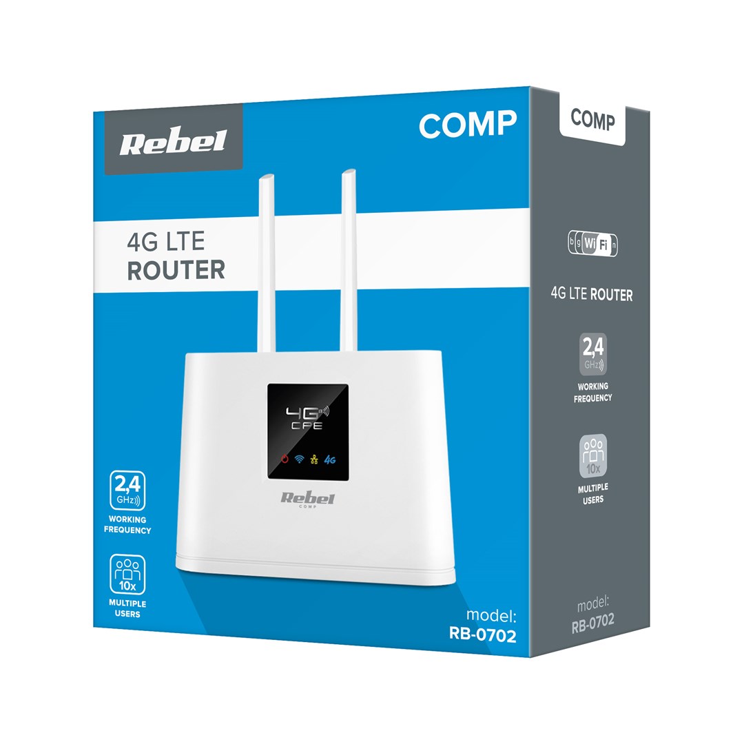 Bežični router REBEL RB-0702 (Single-band, 2.4 GHz, 3G, 4G)-4