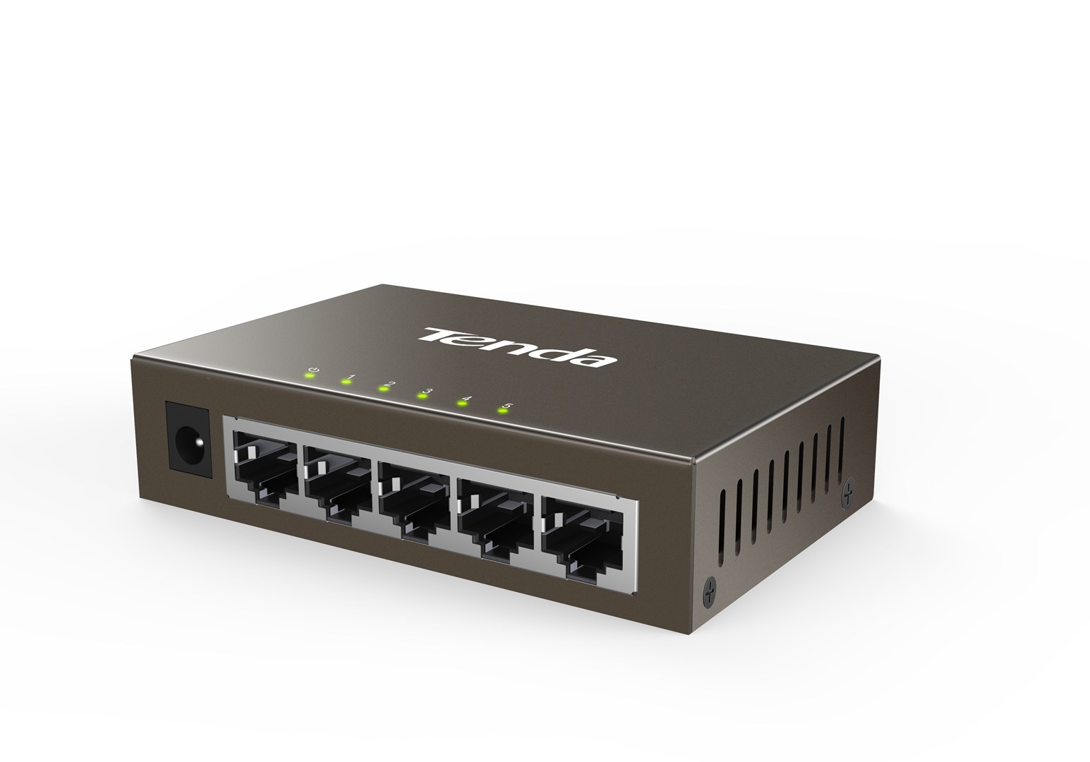 Prekidač TENDA TEG1005D (unmanaged, 5 RJ-45 portova, Gigabit Ethernet, sivi)-2