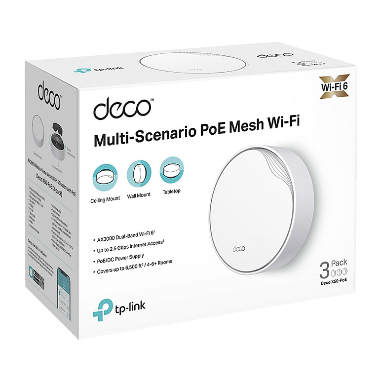 WiFi jedinica TP-LINK Ax3000 (Mesh, Wi-Fi 6, POE, za cijelu kuću)-4