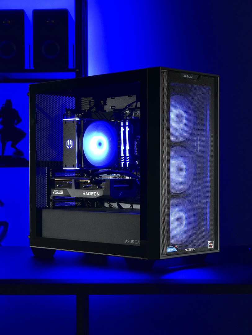 Stolno računalo ACTINA Mini Tower (AMD Ryzen™ 5 5600, 16 GB DDR4 RAM, 1 TB SSD, AMD Radeon RX 7600) crna-3