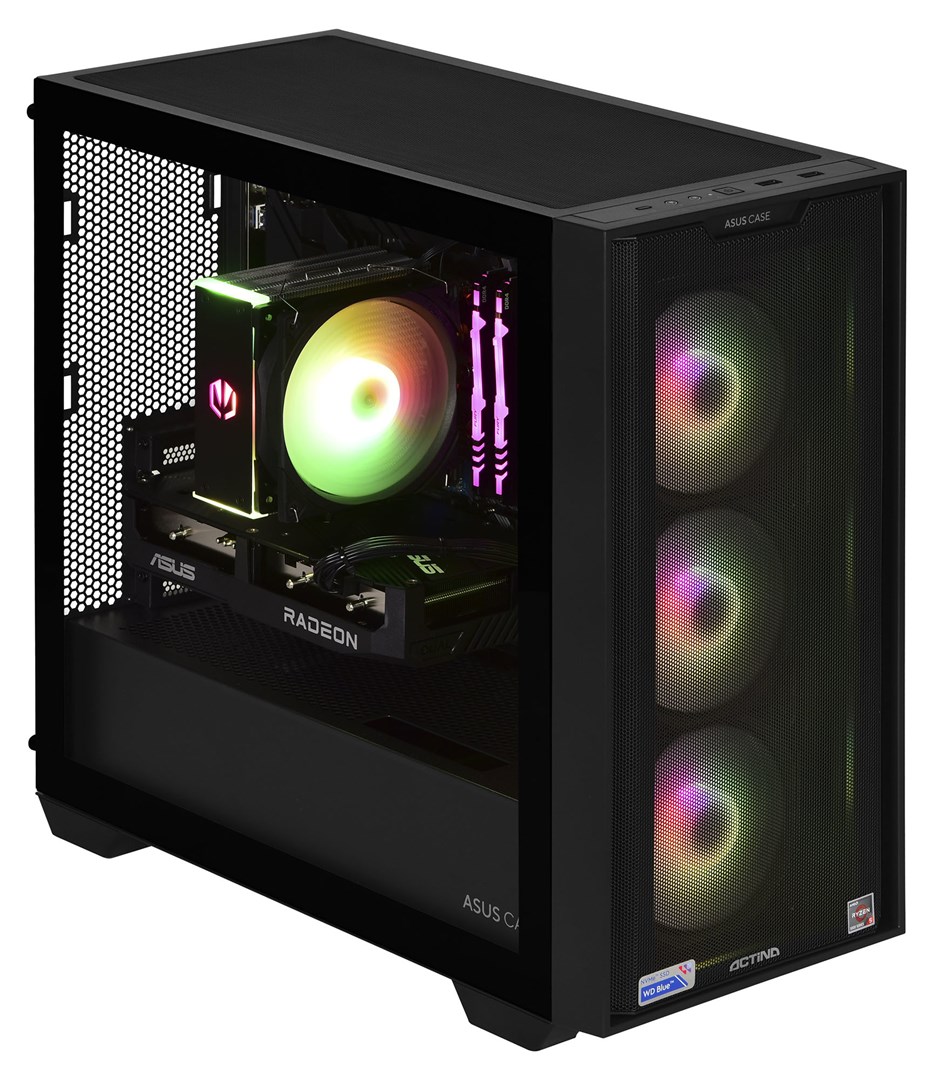 Stolno računalo ACTINA Mini Tower (AMD Ryzen™ 5 5600, 16 GB DDR4 RAM, 1 TB SSD, AMD Radeon RX 7600) crna-7