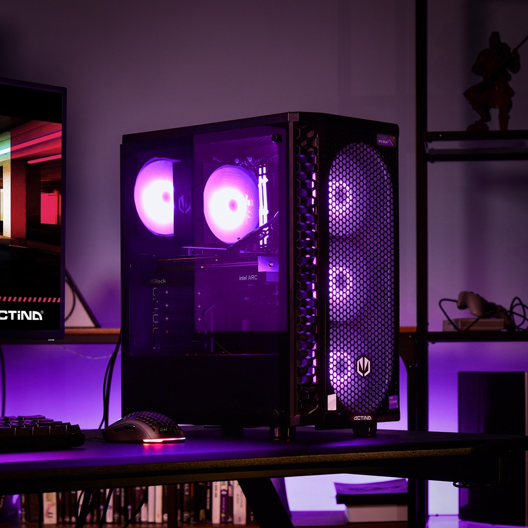 Računalo ACTINA (Midi Tower, AMD Ryzen™ 7 5700X, 32 GB DDR4-SDRAM, 1 TB SSD, AMD Radeon RX 7800 XT) crna-14