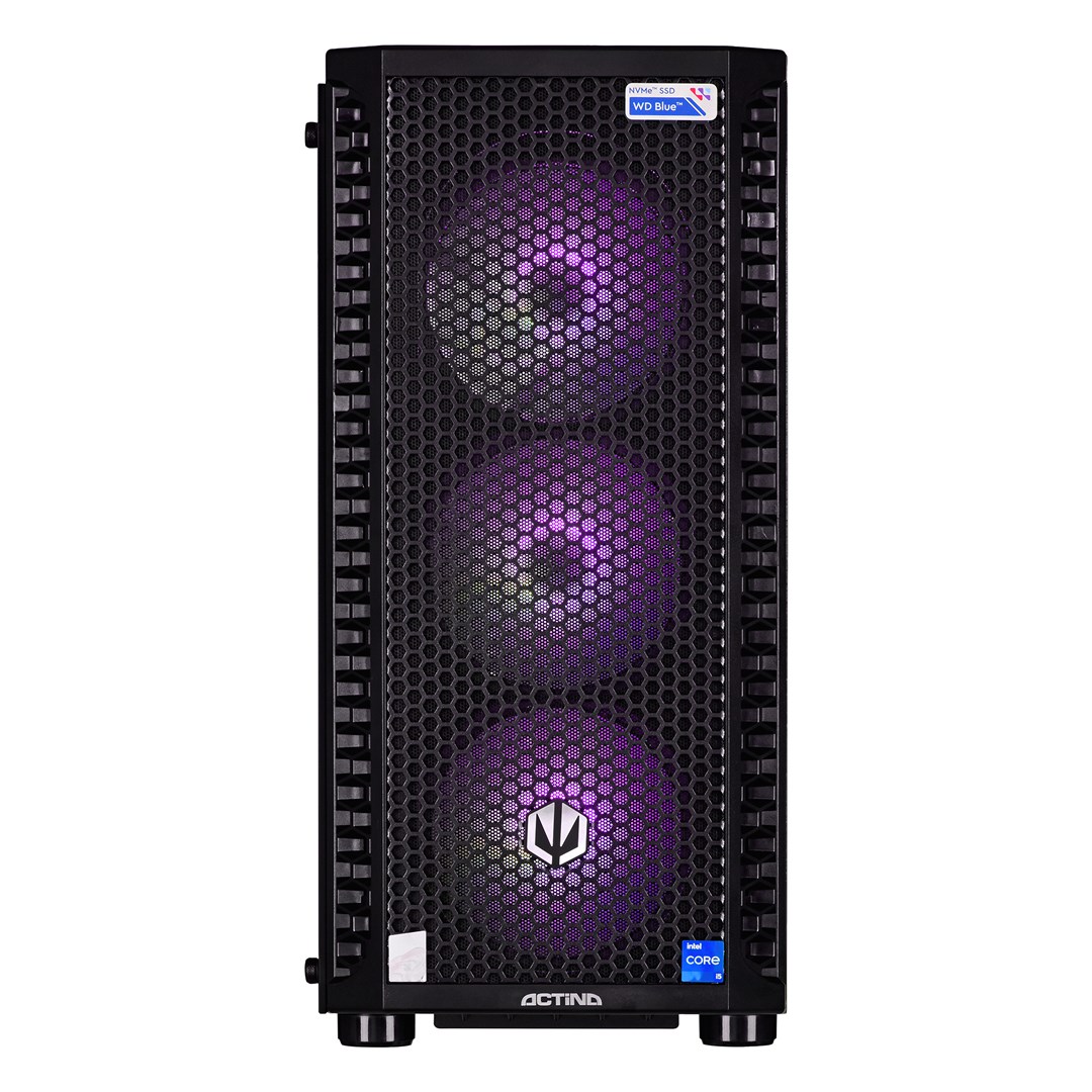 Računalo ACTINA (Midi Tower, AMD Ryzen™ 7 5700X, 32 GB DDR4-SDRAM, 1 TB SSD, AMD Radeon RX 7800 XT) crna