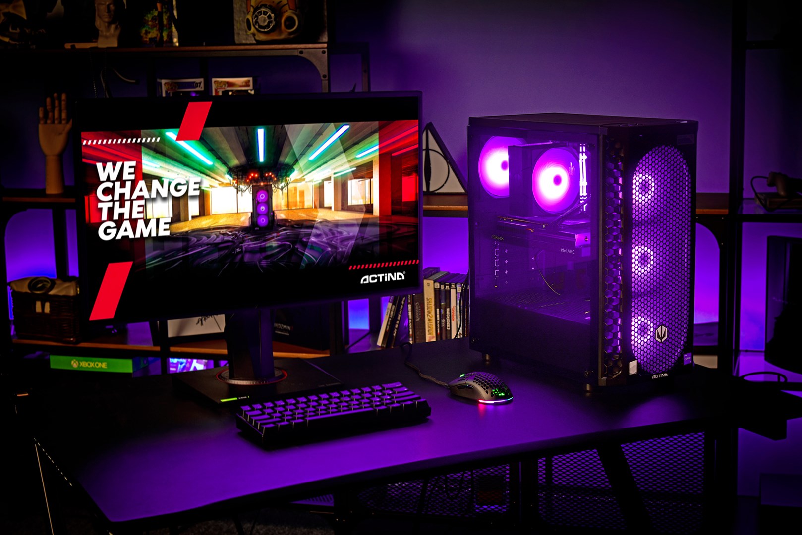 Računalo ACTINA (Midi Tower, AMD Ryzen™ 7 5700X, 32 GB DDR4-SDRAM, 1 TB SSD, AMD Radeon RX 7800 XT) crna-16