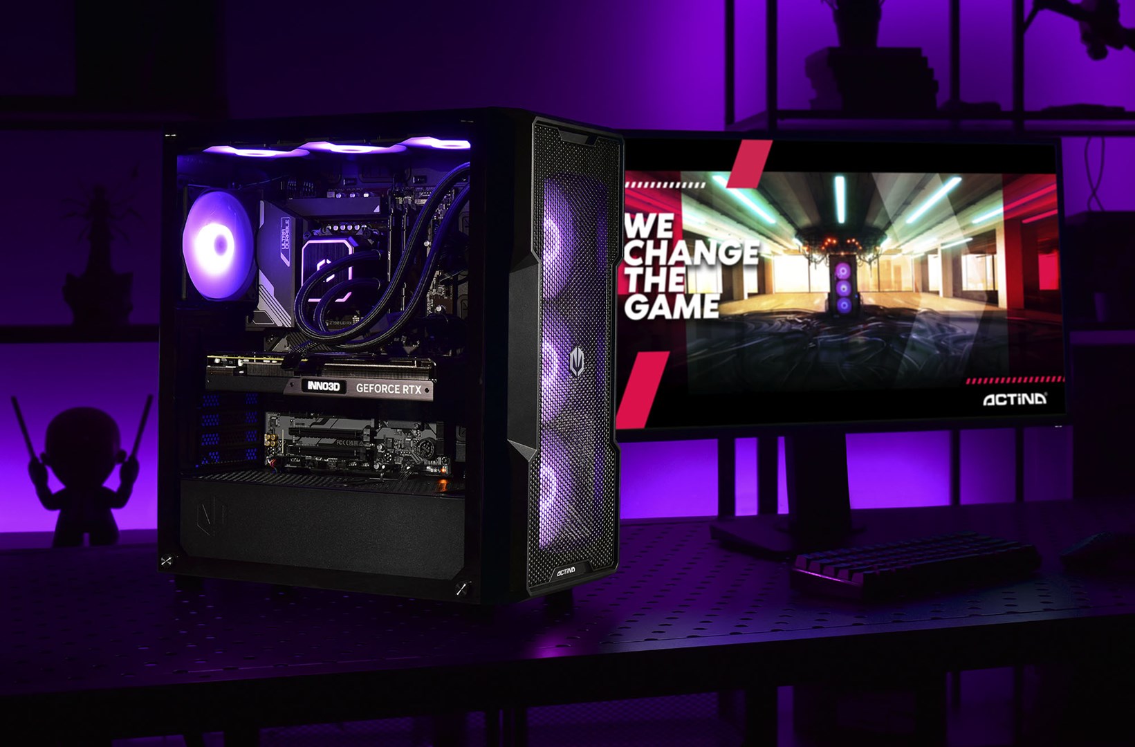 Stolno računalo ACTINA Midi Tower (AMD Ryzen™ 7 7800X3D, 32 GB DDR5 RAM, 1 TB SSD, AMD Radeon RX 7900 XTX) crna-9