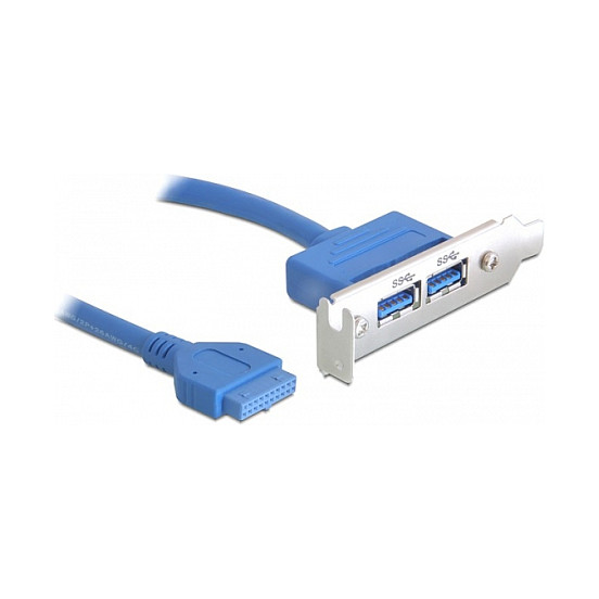 DeLOCK interni USB 3.0 kabel, 19-pin na 2x USB-A, 0.4m