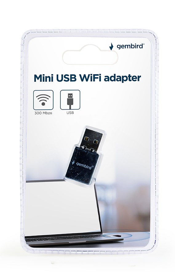 Mini USB WiFi adapter GEMBIRD WNP-UA300-01 (300 Mbps)-1