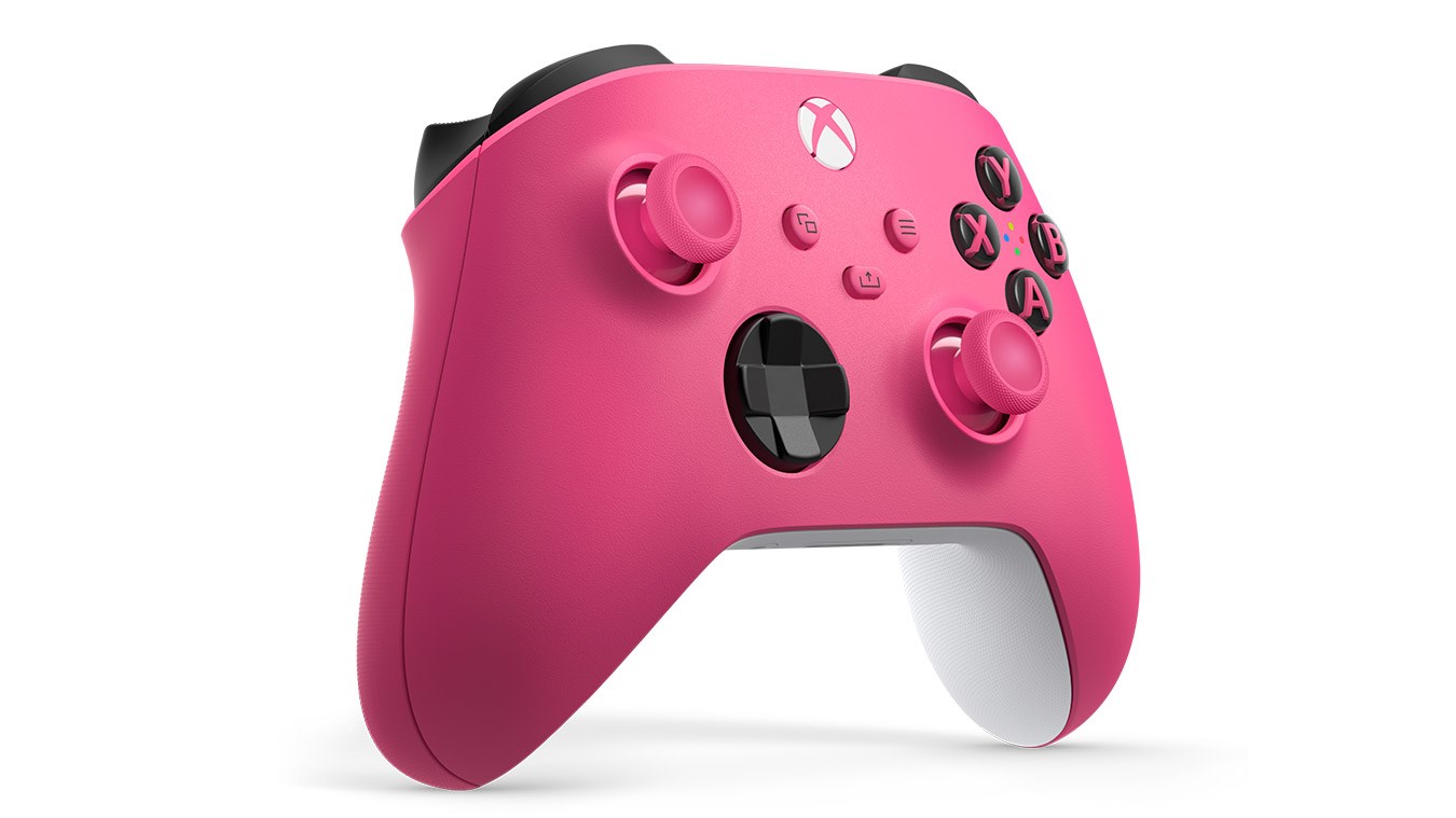 Kontroler MICROSOFT QAU-00083 (Bluetooth, Gamepad, analogni / digitalni) ružičasto-bijeli-2