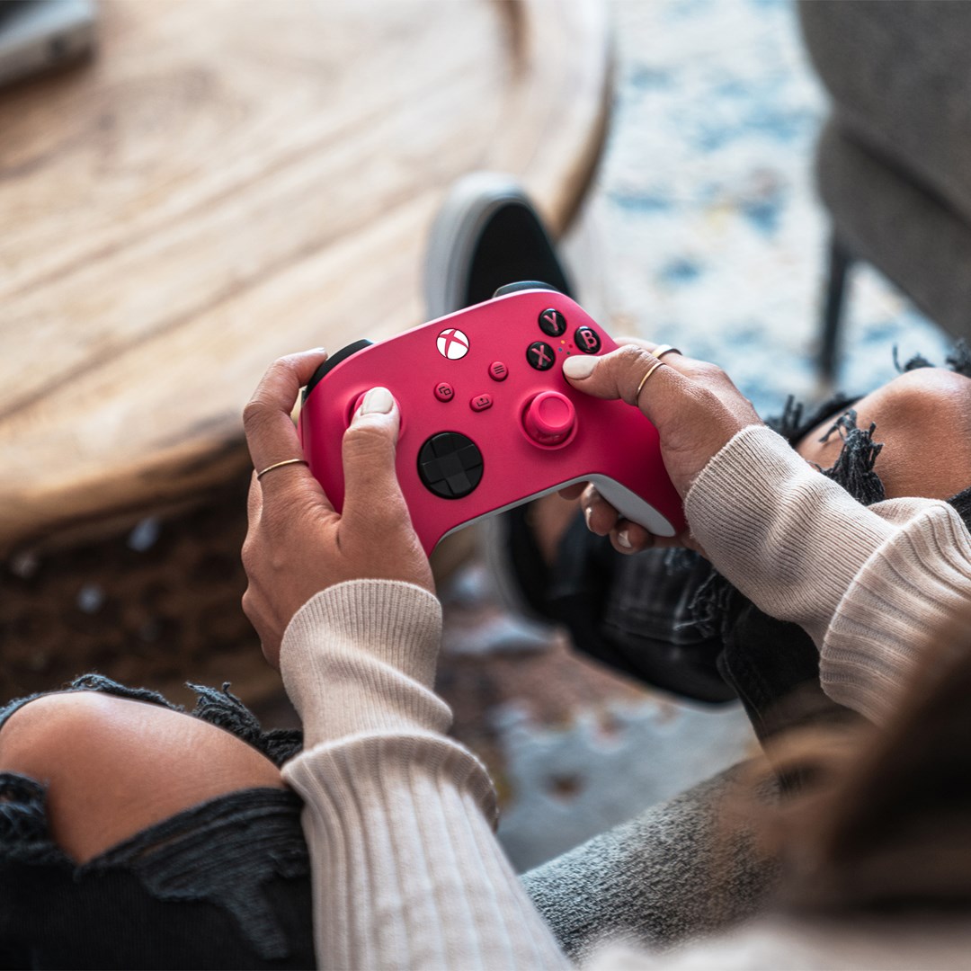 Kontroler MICROSOFT QAU-00083 (Bluetooth, Gamepad, analogni / digitalni) ružičasto-bijeli-7