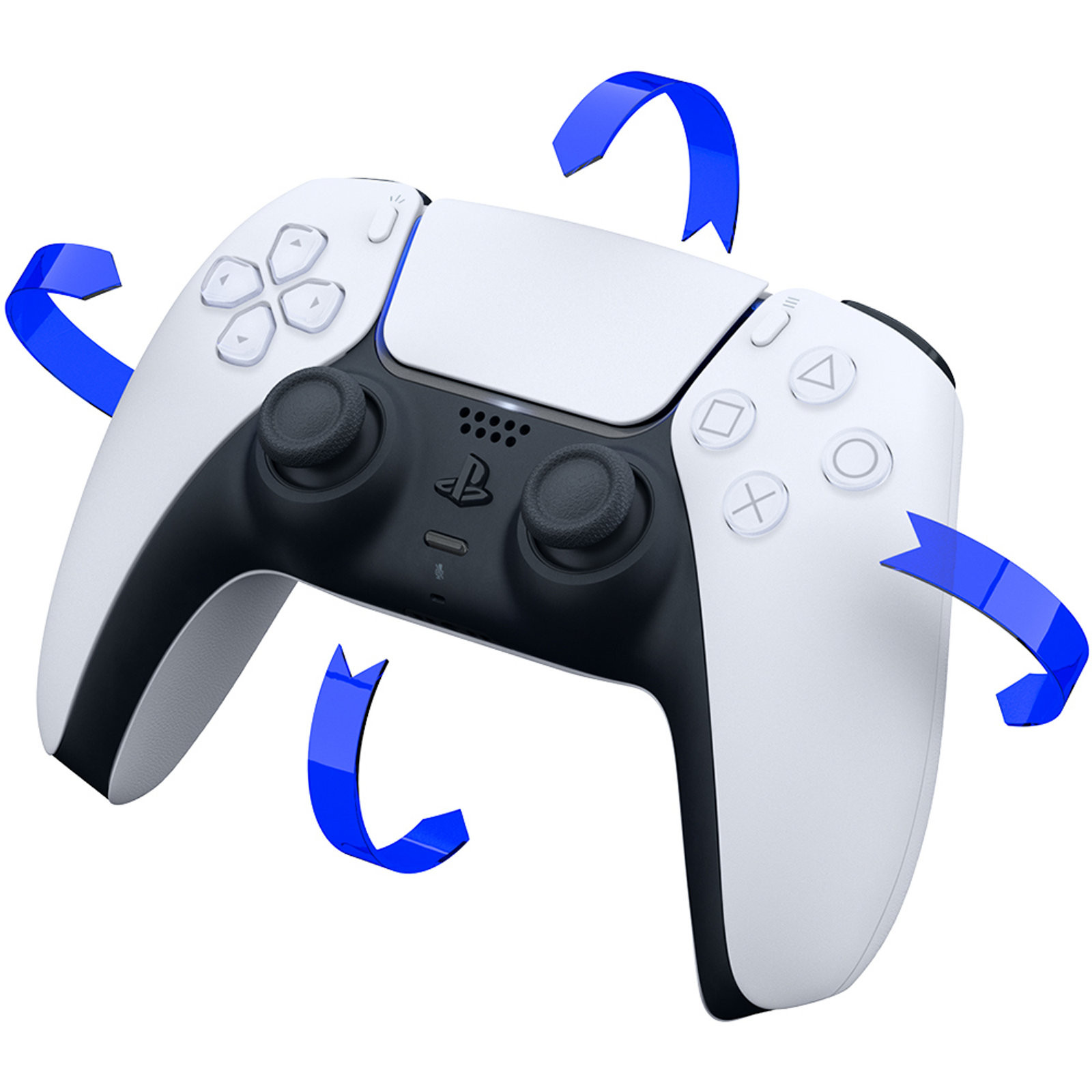 Kontroler SONY DualSense (za PlayStation 5, Bluetooth / USB) crno-bijela-12