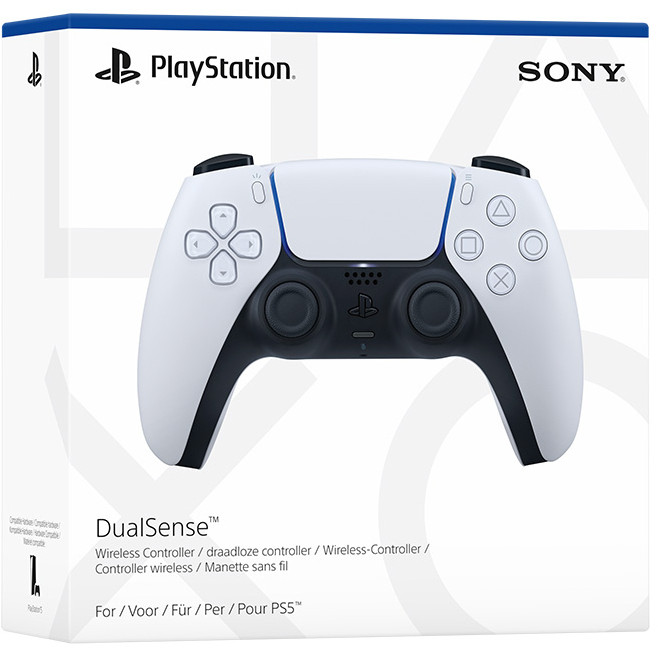 Kontroler SONY DualSense (za PlayStation 5, Bluetooth / USB) crno-bijela-3