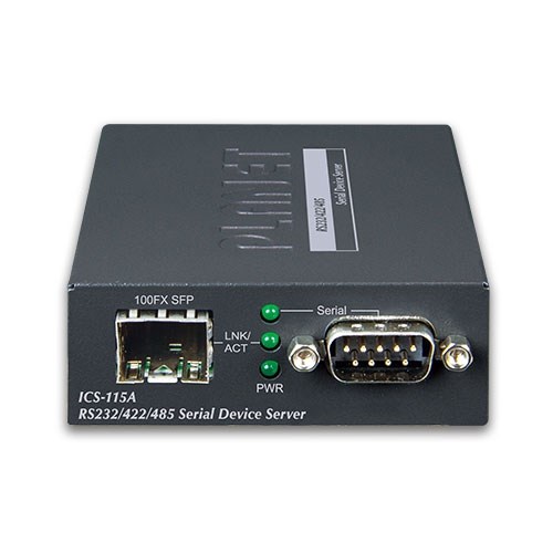 Serial server PLANET RS232/RS-422/RS485 t 100Bas-FX (operativna temperatura -10 - 60 °C, relativna vlažnost 5 - 95%, dimenzije 97 x 70 x 26 mm, težina 185 g)-1