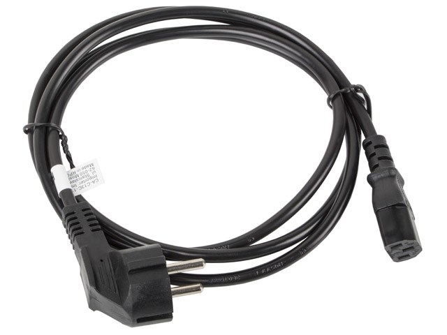 Naponski kabel Lanberg CA-C13C-11CC-0018-BK crni 1.8 m C13 spojnica CEE7/7-2