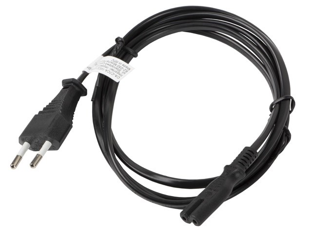 Naponski kabel Lanberg CA-C7CA-10CC-0018-BK crni 1.8 m C7 spojnica CEE7/16-3