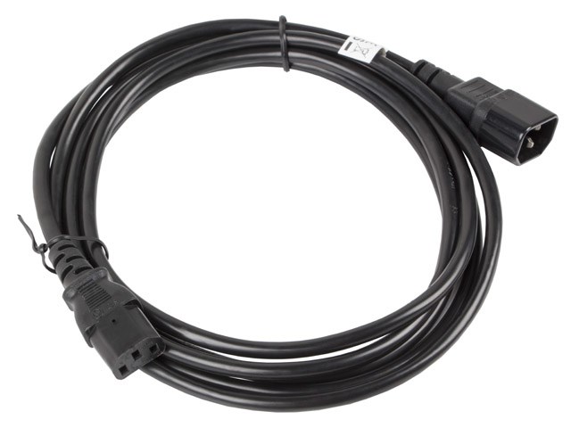 Naponski kabel Lanberg CA-C13E-11CC-0030-BK crni 3 m C13 spojnica C14 spojnica-2