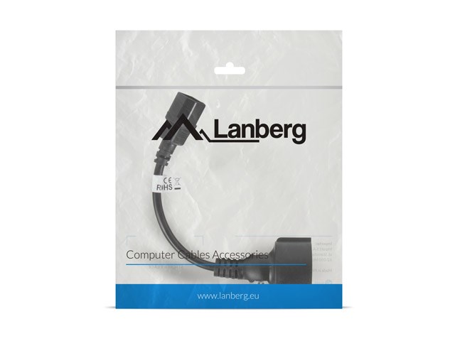 Naponski kabel LANBERG CA-C14E-10CC-0018-BK (C14 utor) crna-3